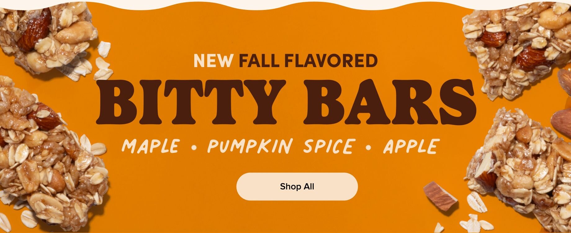 new fall flavored bitty bars: maple pumpkin spice apple: shop all