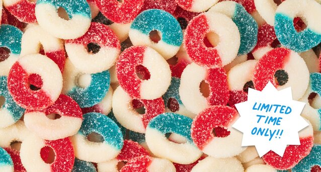 HAPPY 4th of July 
Celebrate the season with festive flavors—perfect for barbecues, beach days, and fireworks. Only here once a year. Shop Now