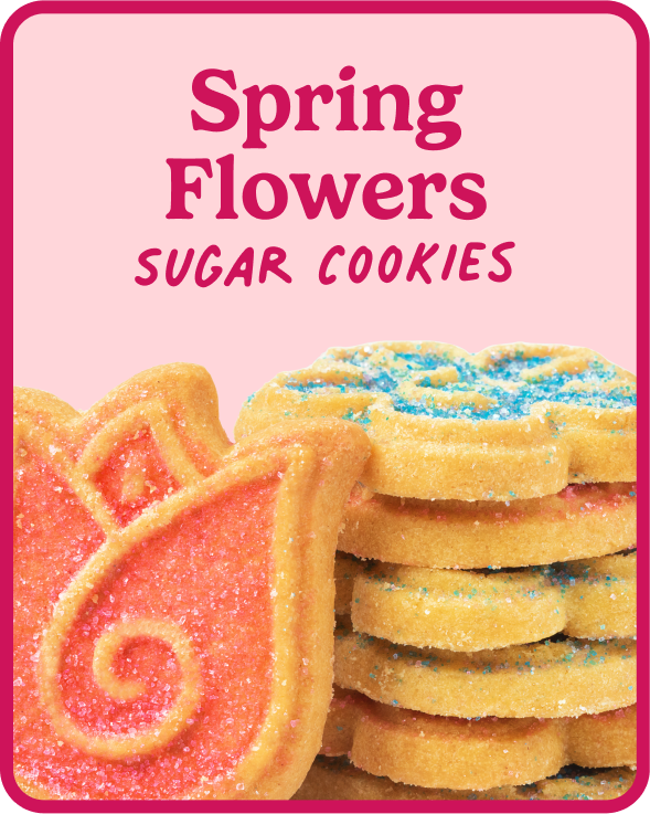 spring flowers sugar cookies