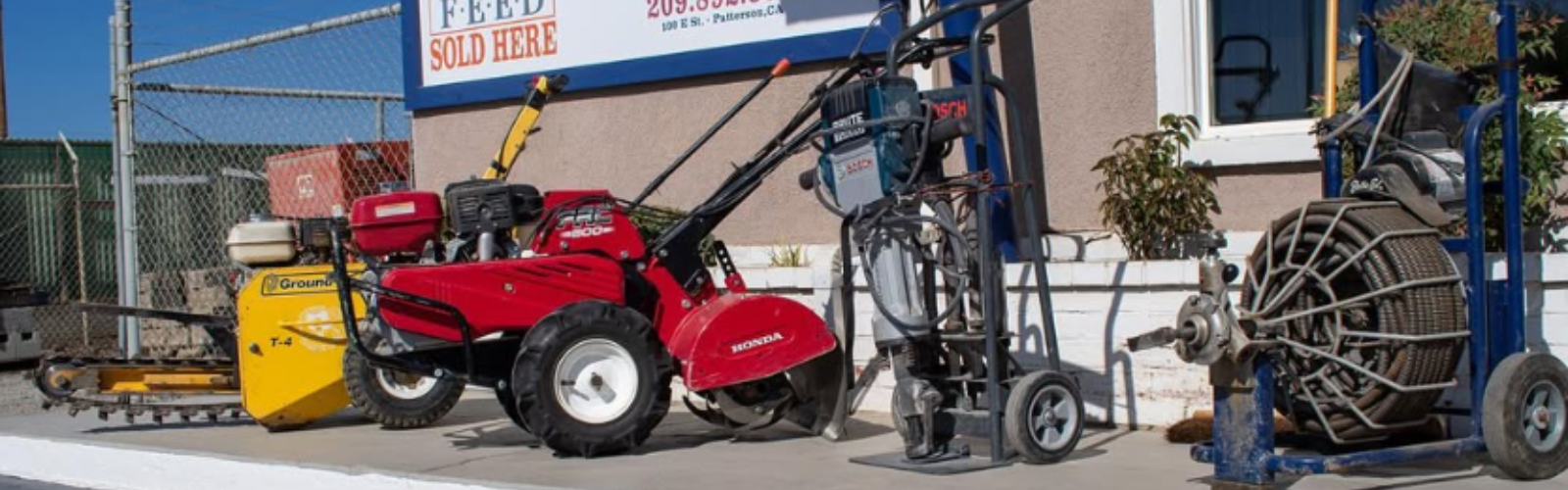 Equipment for rental