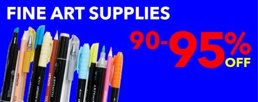 90-95% off fine art supplies