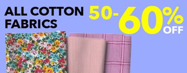 50-60% off all cotton fabric