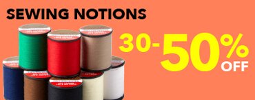 30-50% off sewing notions