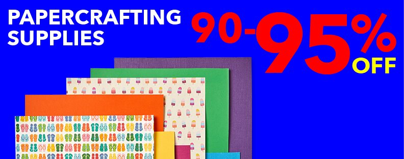 90-95% off papercrafting supplies