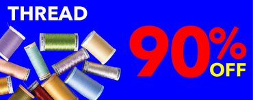 90% off all thread