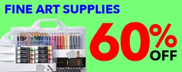 60% off fine art supplies