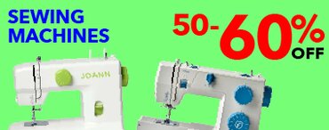 50-60% off all sewing machines