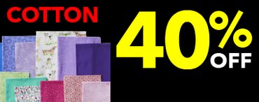 40% off cotton fabric