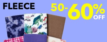 50-60% off fleece fabric