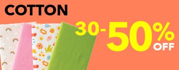 30-50% off cotton fabric