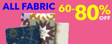 60-80% off all fabric