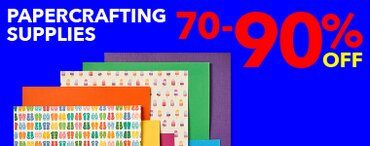 70-90% off papercrafting supplies
