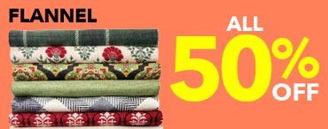 50% off flannel fabric