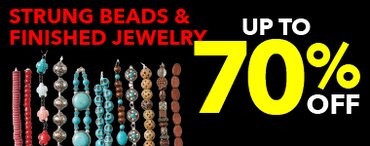 Up to 70% off strung beads and finished jewelry