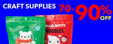 70-90% off all craft supplies