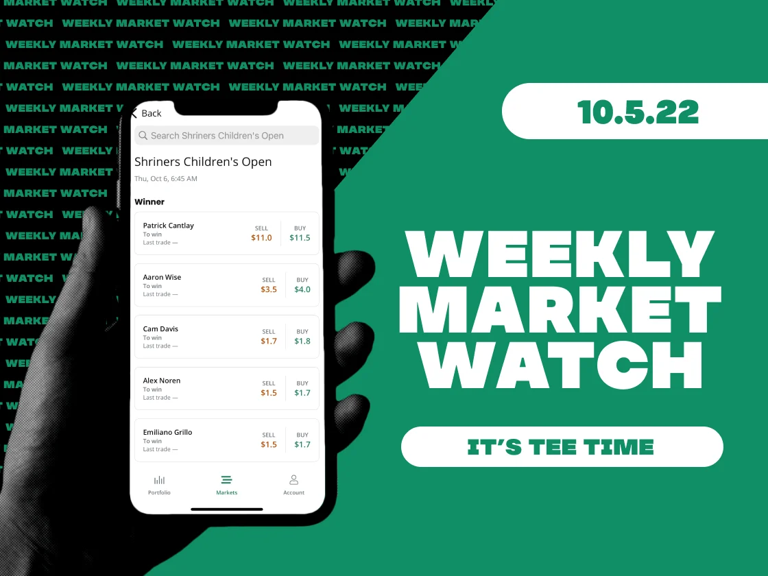Weekly Market Watch: It's Tee Time image
