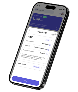 Coinstash Instand Deposit Mobile Image