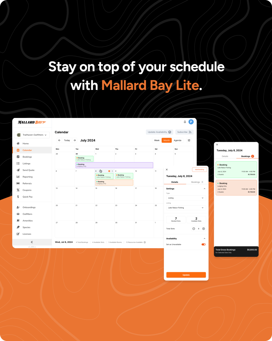 View Bookings in Calendar