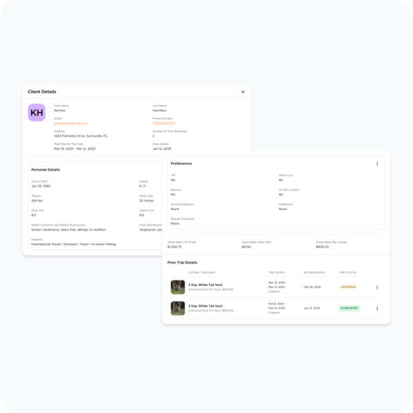 Access to client details