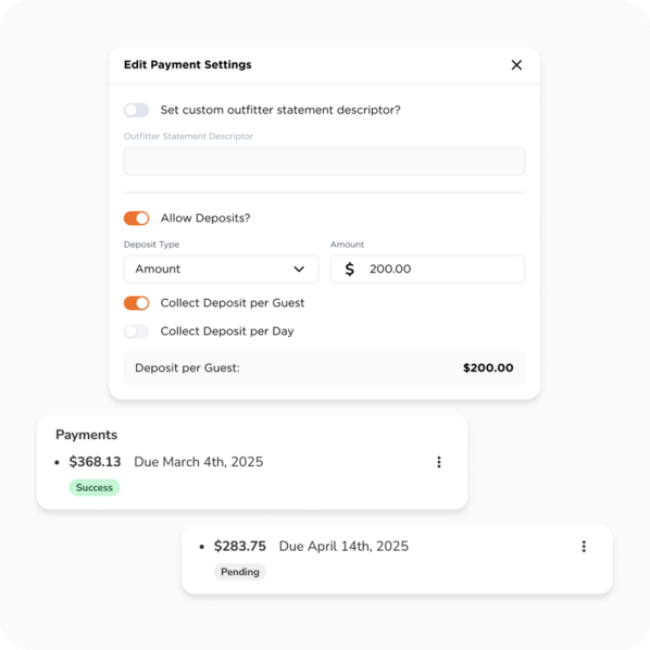 Accept Deposits and Full Payments