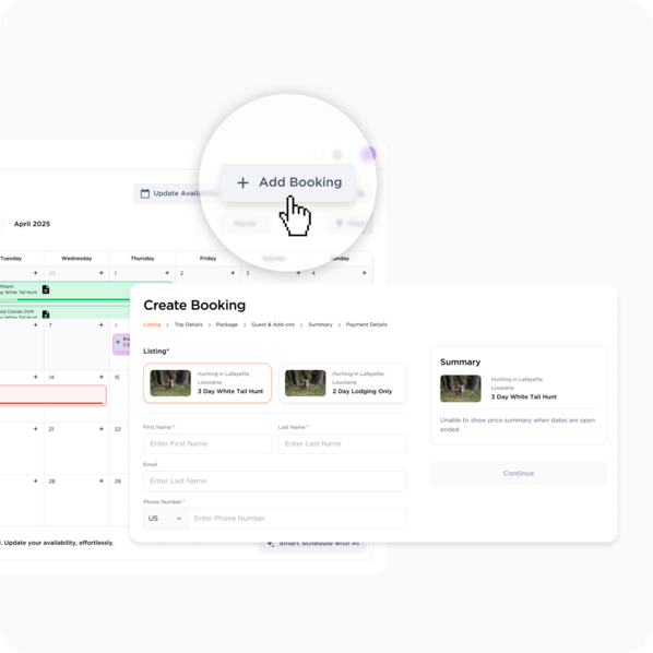 Add Manual Bookings