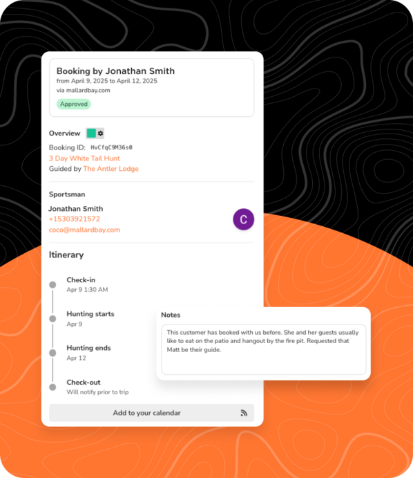 Booking Management