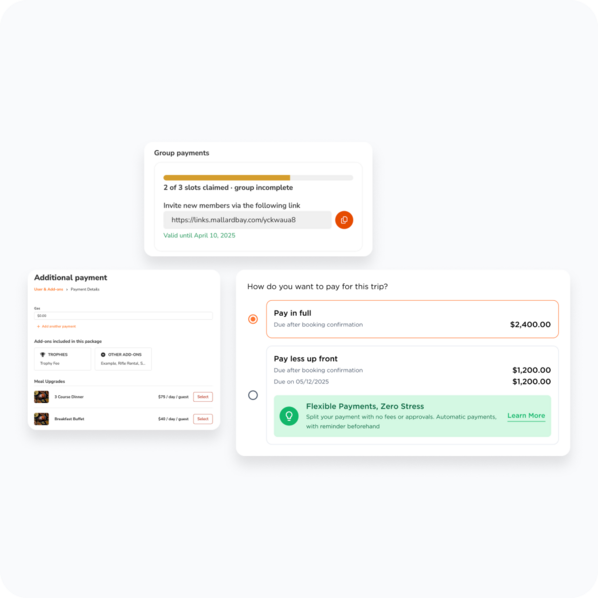 Flexible for any payment setup