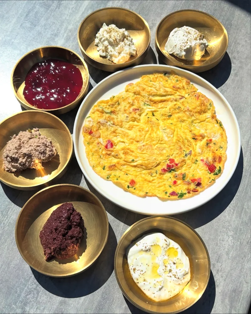Traditional Israeli Breakfast