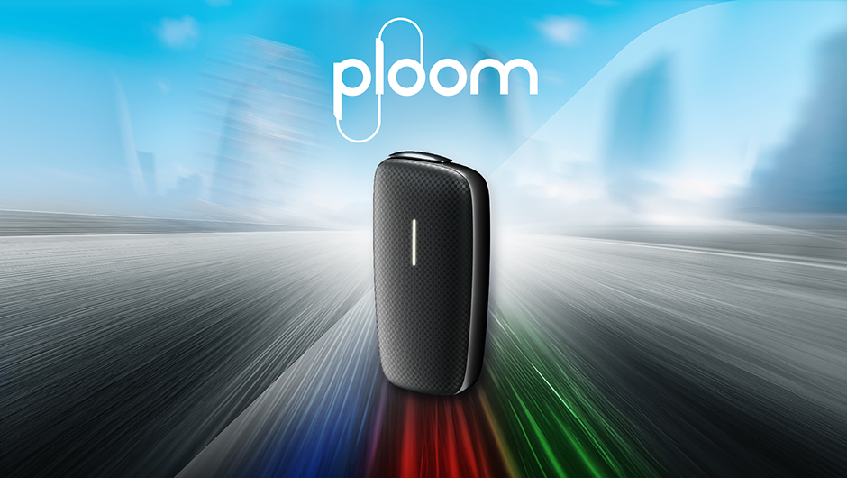 Ploom Games Azerbaijan poster, the Azerbaijan flag, and the Ploom X Advanced device