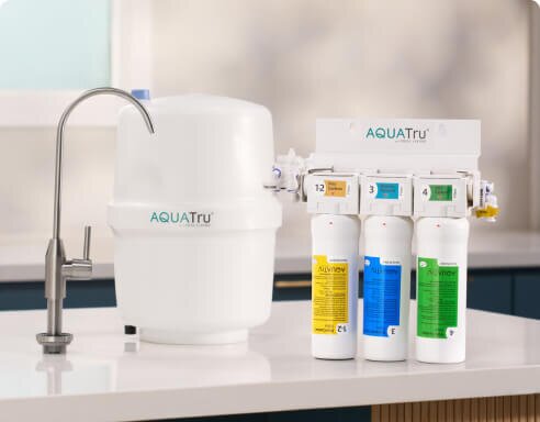 AquaTru Under Sink in kitchen