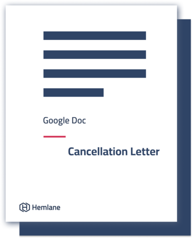 Property management cancellation letter