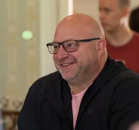 A Push Security employee during a planning session