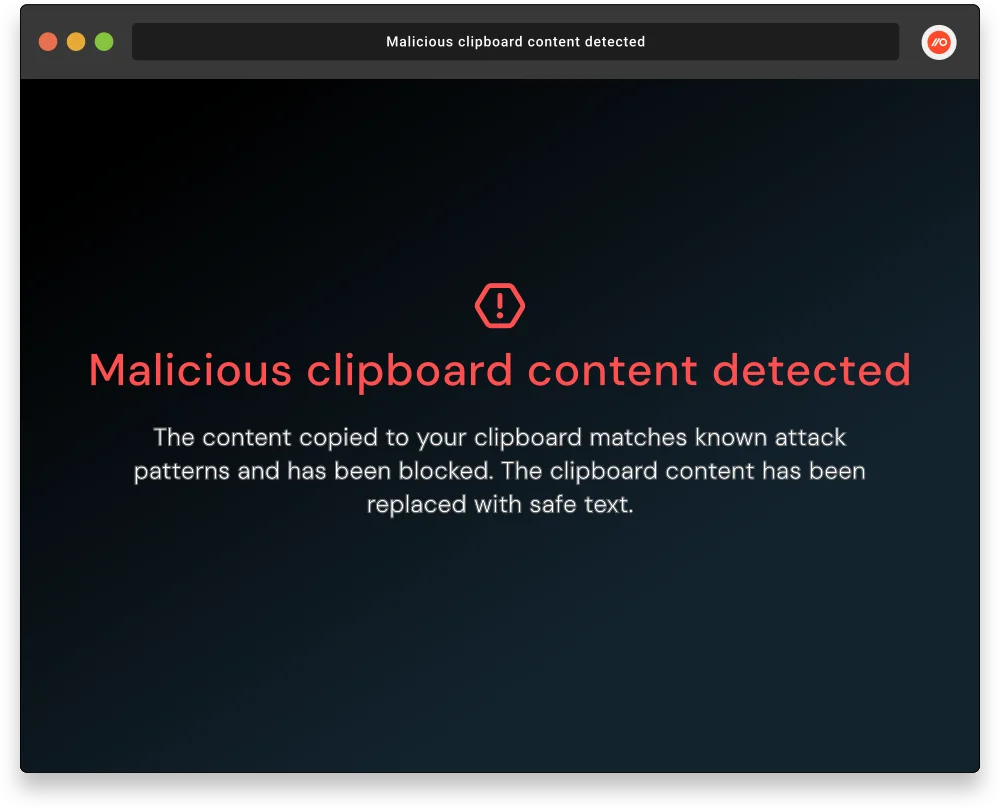 Product image displaying download block screen