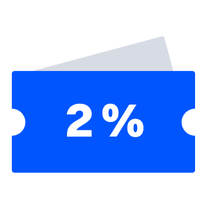 2% P2P Discount Voucher