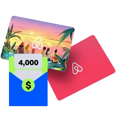Airbnb Gift Cards (Total Value $4,000)
