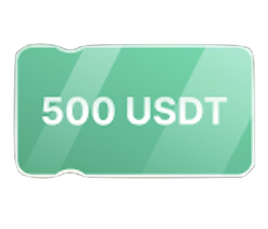 500 USDT 20 倍倉位體驗券