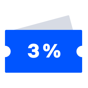 3% P2P Discount Voucher