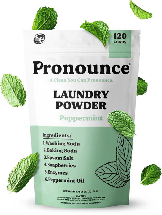 peppermint pronounce laundry powder