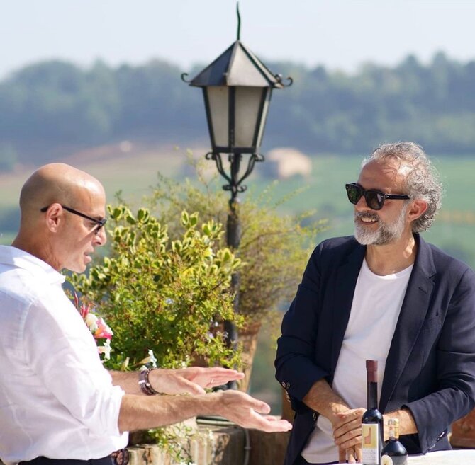 DeMedici founder with a producer