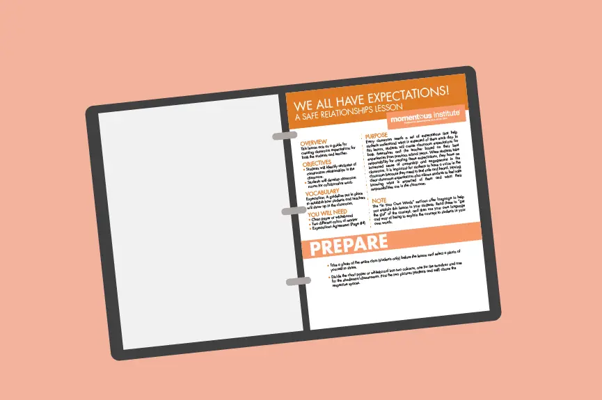 We All Have Expectations: A Free Safe Relationships Lesson Plan