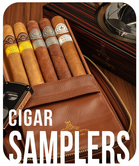 variety of cigars in a leather case