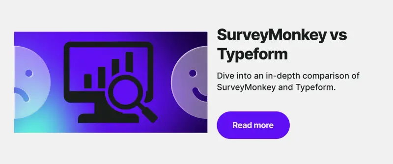 SurveyMonkey vs Typeform article banner.
