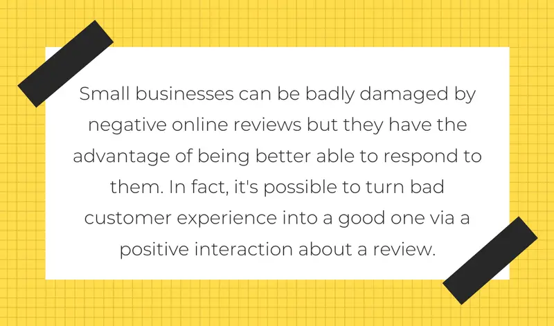 negative online reviews