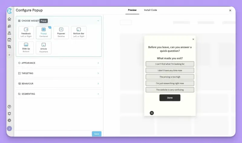 Zonka Feedback dashboard