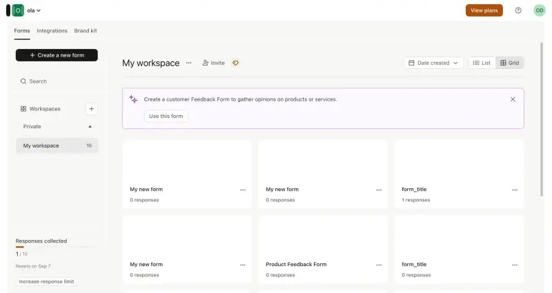 Typeform vs SurveyMonkey: Typeform