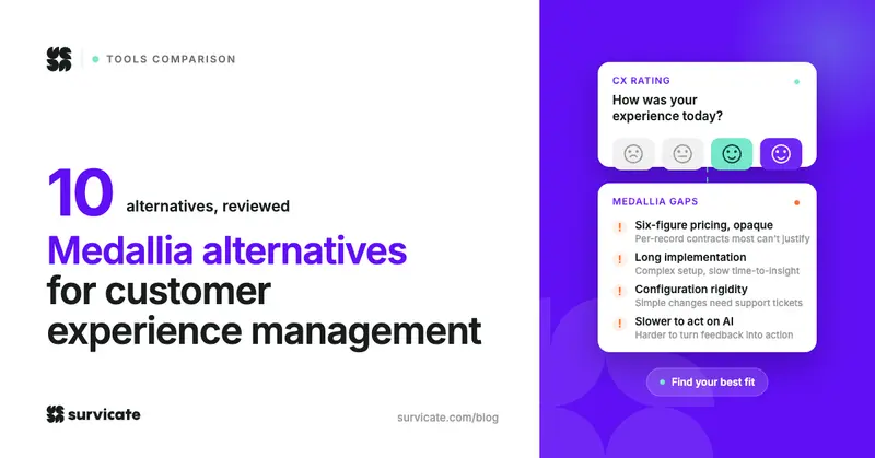 8 Medallia Alternatives for CX Teams Needing More Than a Score
