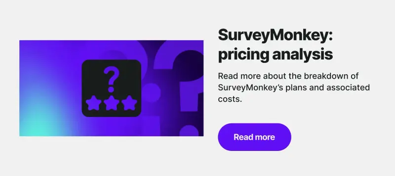 SurveyMonkey pricing analysis article banner.