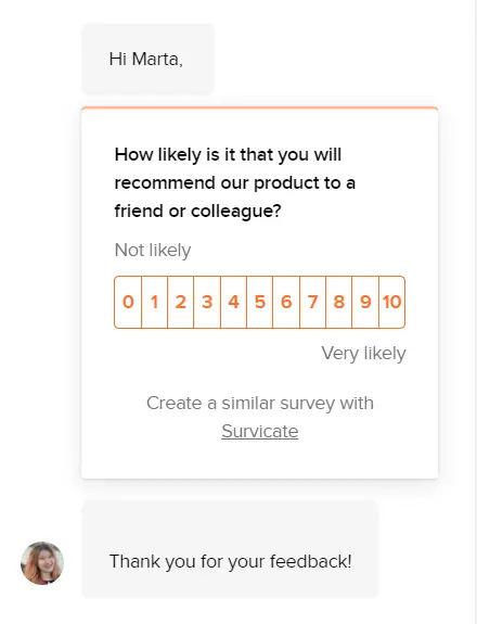 nps survey in survicate