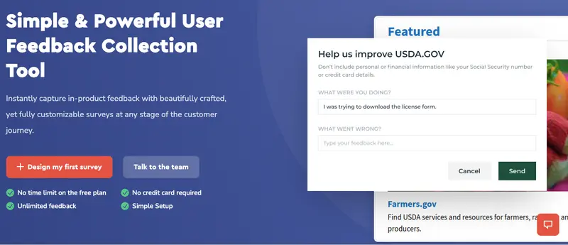 Appzi website screen shot