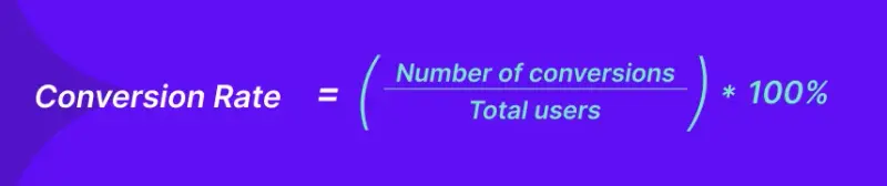 conversion rate formula